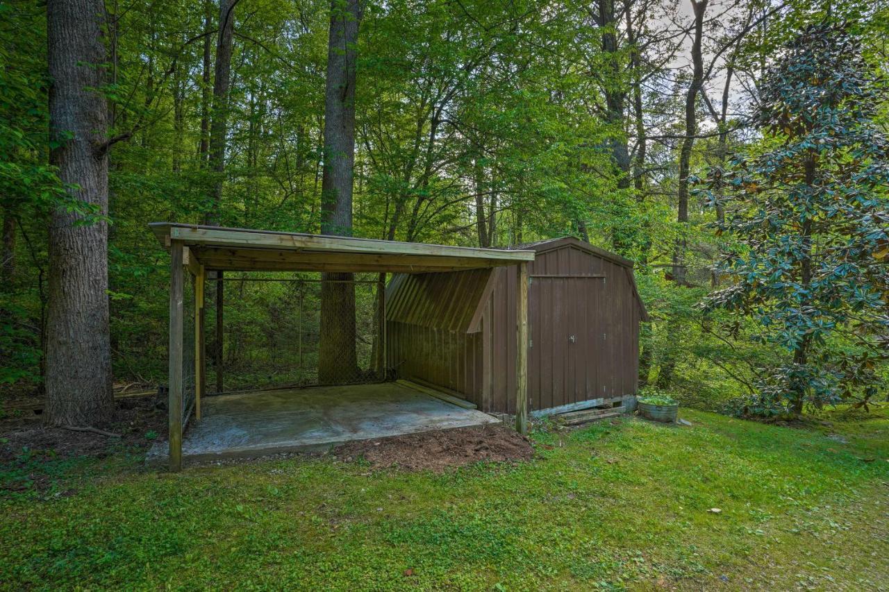 Cozy Tellico Plains Cabin With Large Mountain Creek! Exterior foto